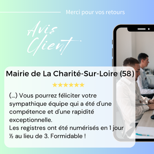 Avis client Mairie de la Charité sur Loire
